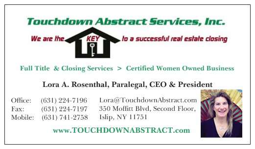 Touchdown Abstract Services Inc | 350 Moffitt Blvd # 2, Islip, NY 11751, USA | Phone: (631) 224-7196
