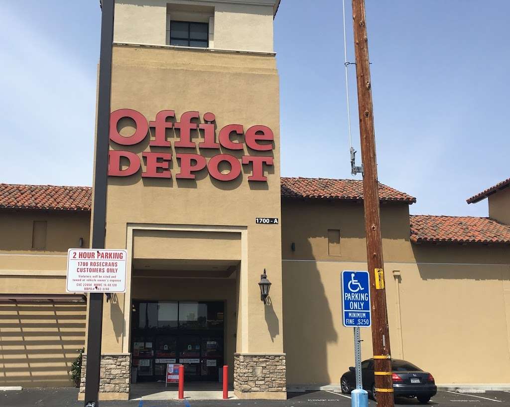 Office Depot | 1700 A Rosecrans Ave, Manhattan Beach, CA 90266, USA | Phone: (310) 725-0923