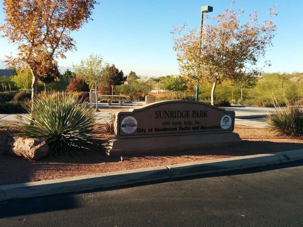 Sunridge Park | 1010 Sandy Ridge Ave, Henderson, NV 89052, USA | Phone: (702) 267-5840