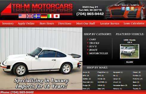 Tri-M Motorcars | 3023 Hwy 21 Byp, Fort Mill, SC 29715, USA | Phone: (704) 451-5242