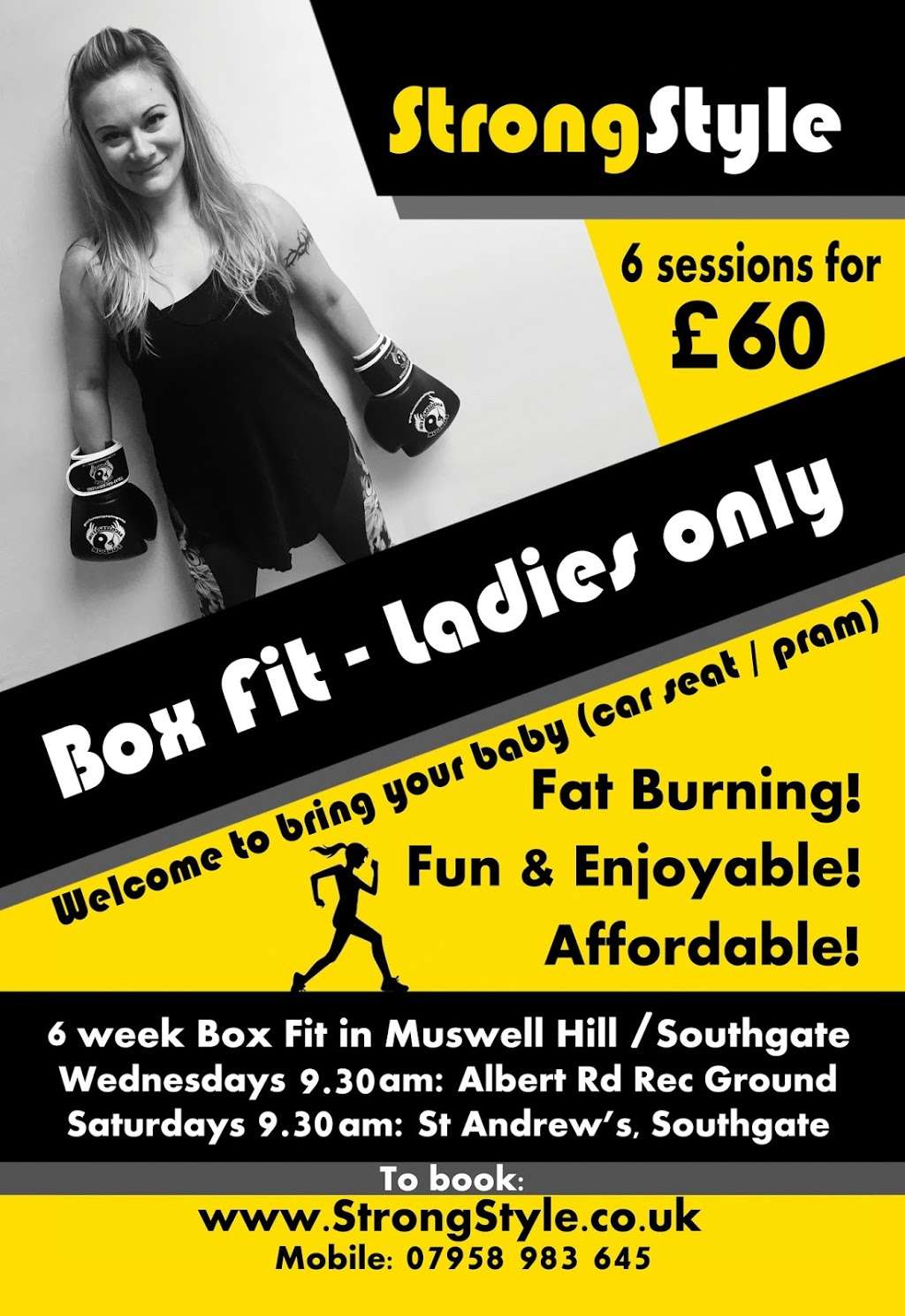 StrongStyle ladies only Box Fit classes | 29 Arlow Rd, London N21 3JS, UK | Phone: 07958 983645