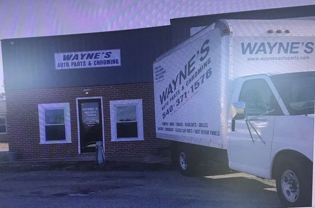 Waynes Auto Parts & Chroming | 102 Fleet Rd, Fredericksburg, VA 22406, USA | Phone: (757) 390-6897