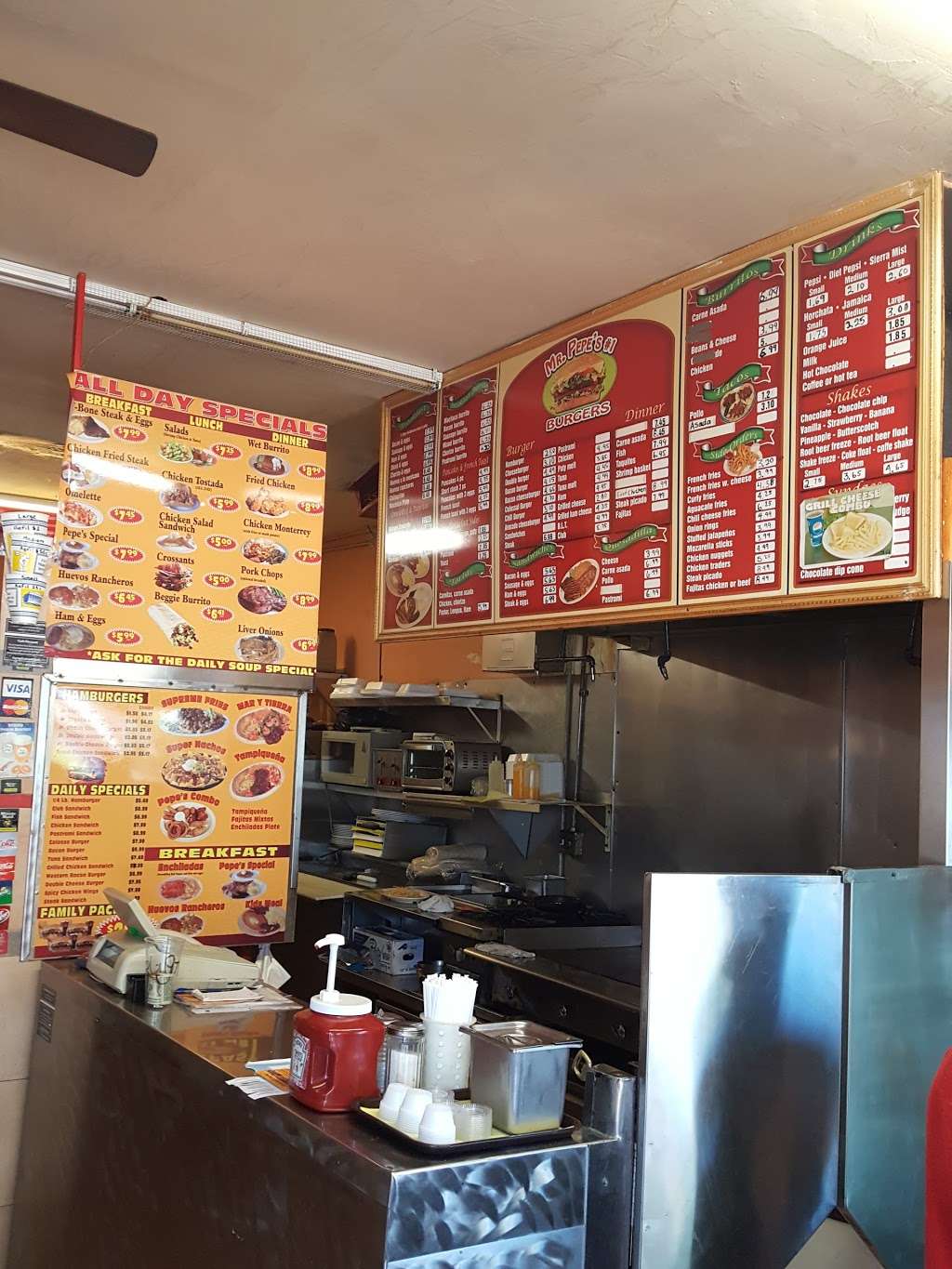 Mr Pepes Burgers | 12424 Philadelphia St # C, Whittier, CA 90601 | Phone: (562) 698-9088