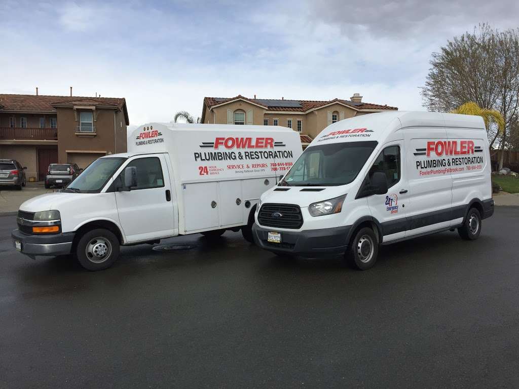 Fowler plumbing and restoration inc. | 2304 Clearcrest Ln, Fallbrook, CA 92028 | Phone: (760) 644-0155