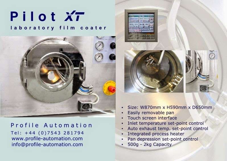 Profile Automation - Laboratory Tablet Coating Machine Manufactu | 52 Faringdon Ave, Bromley BR2 8BS, UK | Phone: 01689 878004