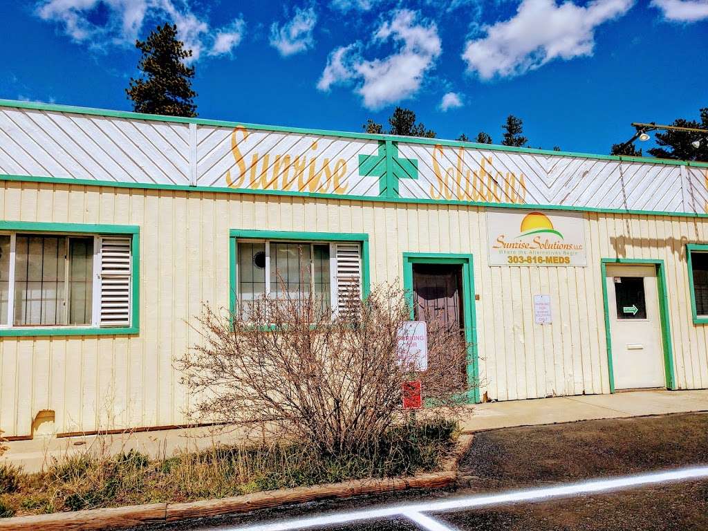 Sunrise Solutions Dispensary | 43 Main St, Bailey, CO 80421, USA | Phone: (303) 816-6337