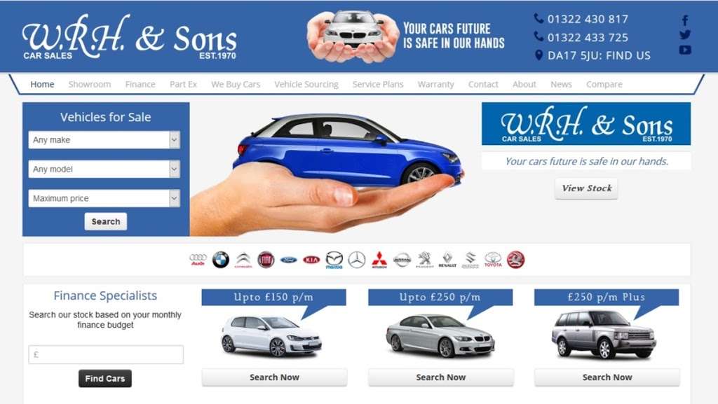 WRH & Sons Car Sales | 77 Nuxley Rd, Belvedere DA17 5JU, UK | Phone: 01322 430817