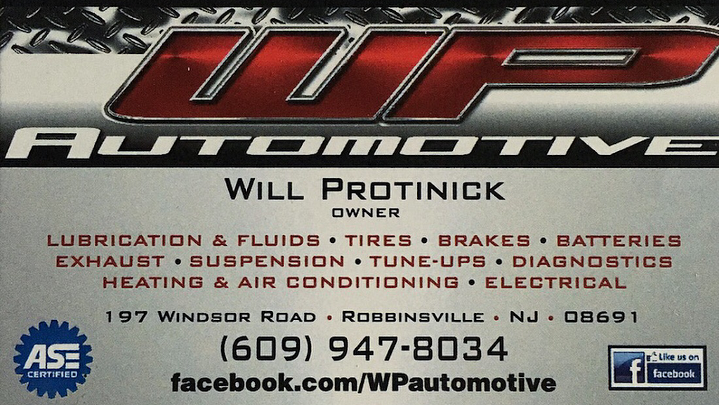 WP Automotive | 197 Windsor Rd, Robbinsville, NJ 08691, USA | Phone: (609) 947-8034
