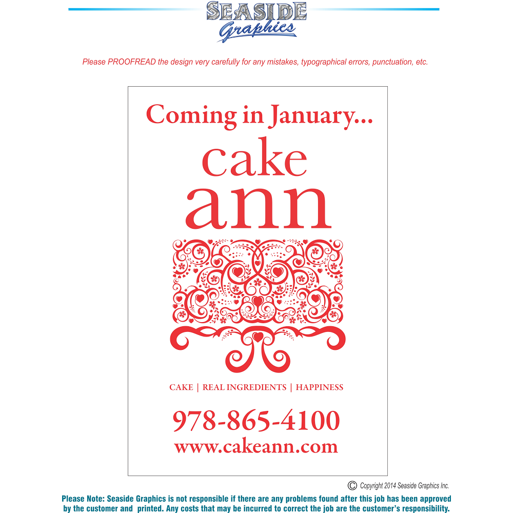 Cake Ann | 214 Eastern Ave #2, Gloucester, MA 01930, USA | Phone: (978) 865-4100