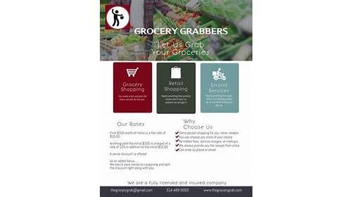 Grocery Grabbers | 9474 Olive Blvd Apt H, Olivette, MO 63132, USA | Phone: (314) 489-0093