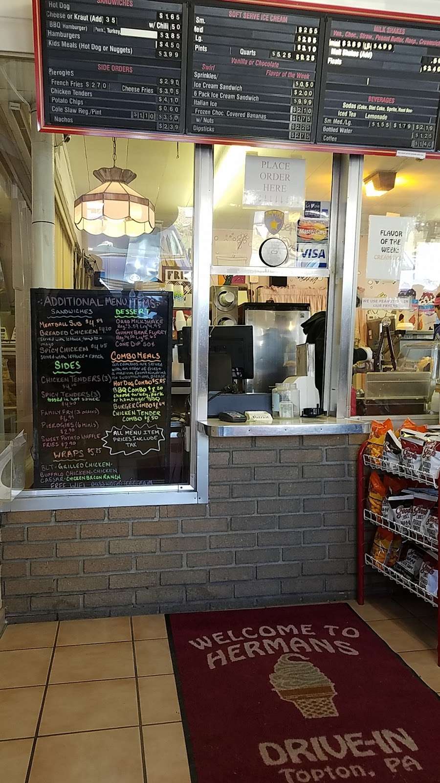 Hermans Drive-In | 50 W Weis St, Topton, PA 19562, USA | Phone: (610) 682-2128