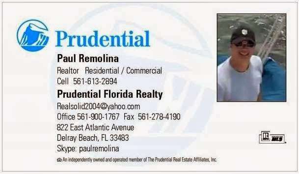 Paul Remolina Realtor With / Prudential Florida Realty | 1101 Bel Lido Dr, Highland Beach, FL 33487, USA | Phone: (561) 400-8053