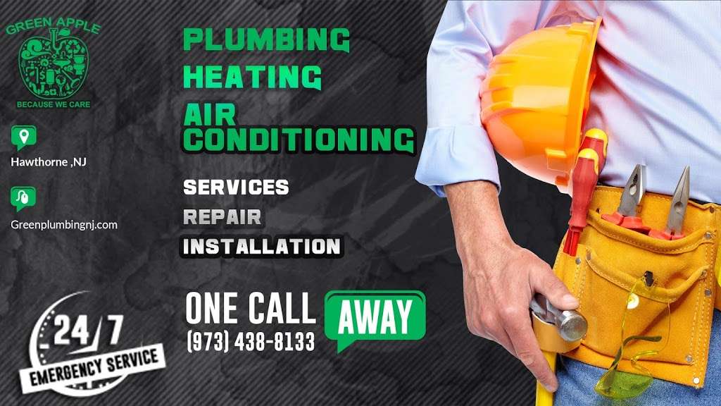 Green Apple Plumbing Heating & Air Conditioning | 47 Old Orchard Dr, Hawthorne, NJ 07506, USA | Phone: (973) 438-8133