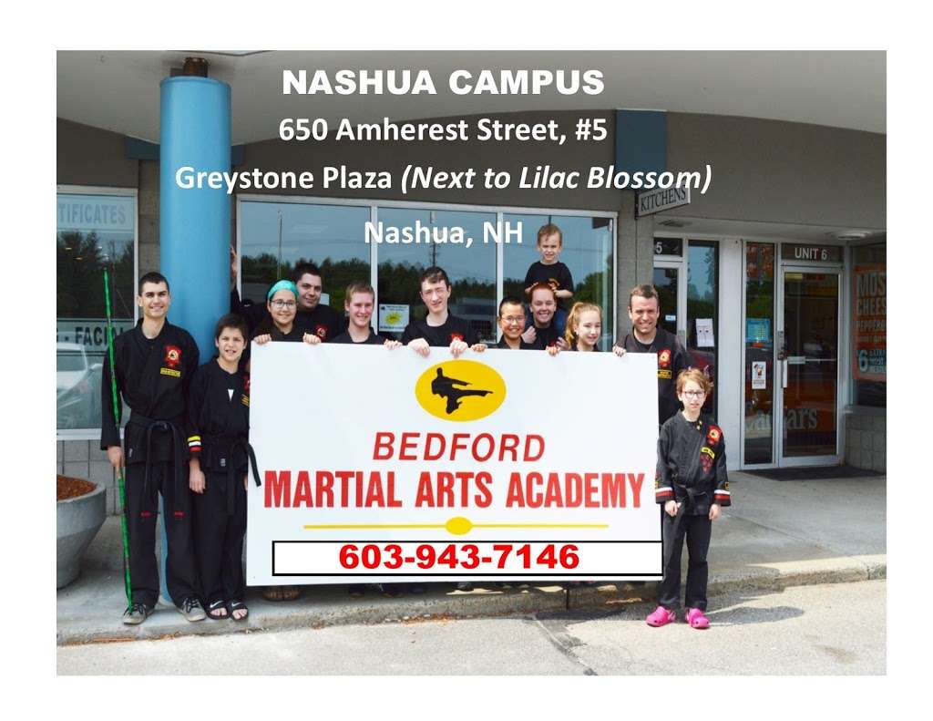 Bedford Martial Arts Academy - Nashua Campus | 650 Amherst St, Nashua, NH 03063, USA | Phone: (603) 943-7146