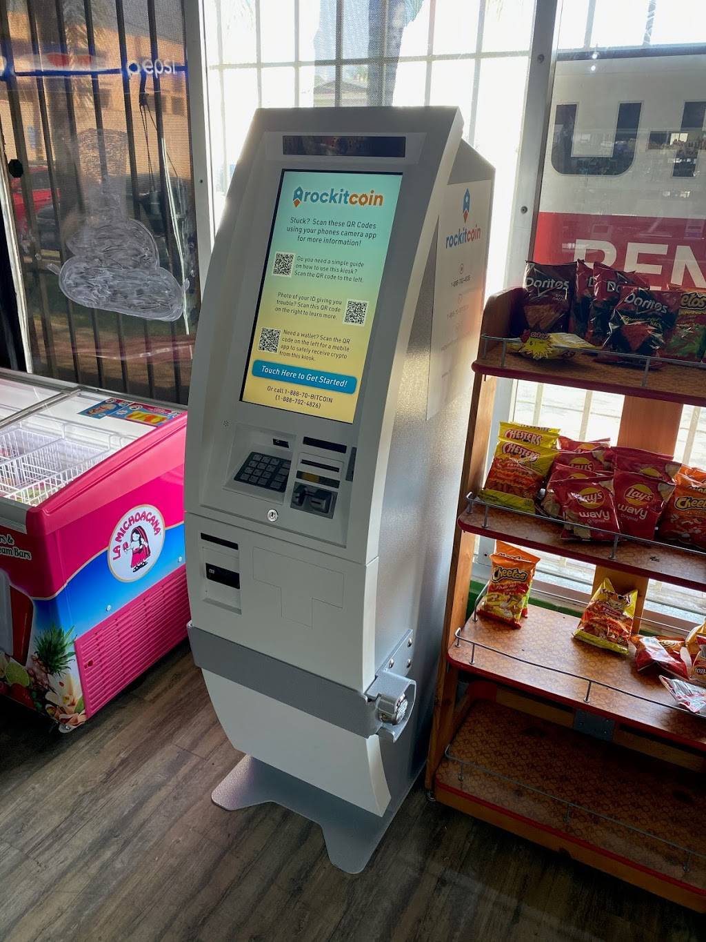 RockItCoin Bitcoin ATM | 13523 Francisquito Ave, Baldwin Park, CA 91706 | Phone: (888) 702-4826