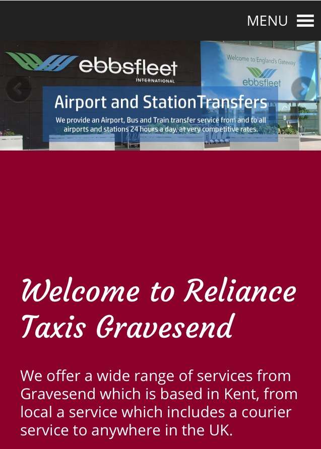 Reliance Taxis & Airport Transfers | 1 St Jamess Rd, Gravesend DA11 0HF, UK | Phone: 01474 567567