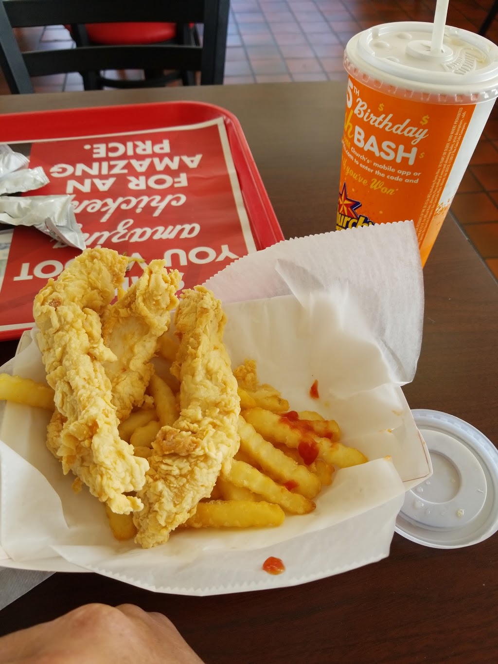 Churchs Chicken | 102 E San Augustine St, Deer Park, TX 77536, USA | Phone: (281) 479-9526