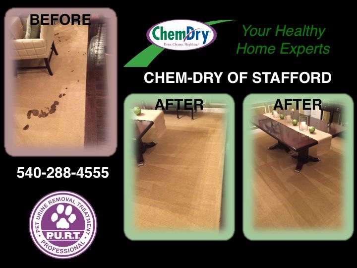 Chem-Dry of Stafford Carpet Cleaning | 1211 Richmond Dr, Stafford, VA 22554, USA | Phone: (540) 288-4555