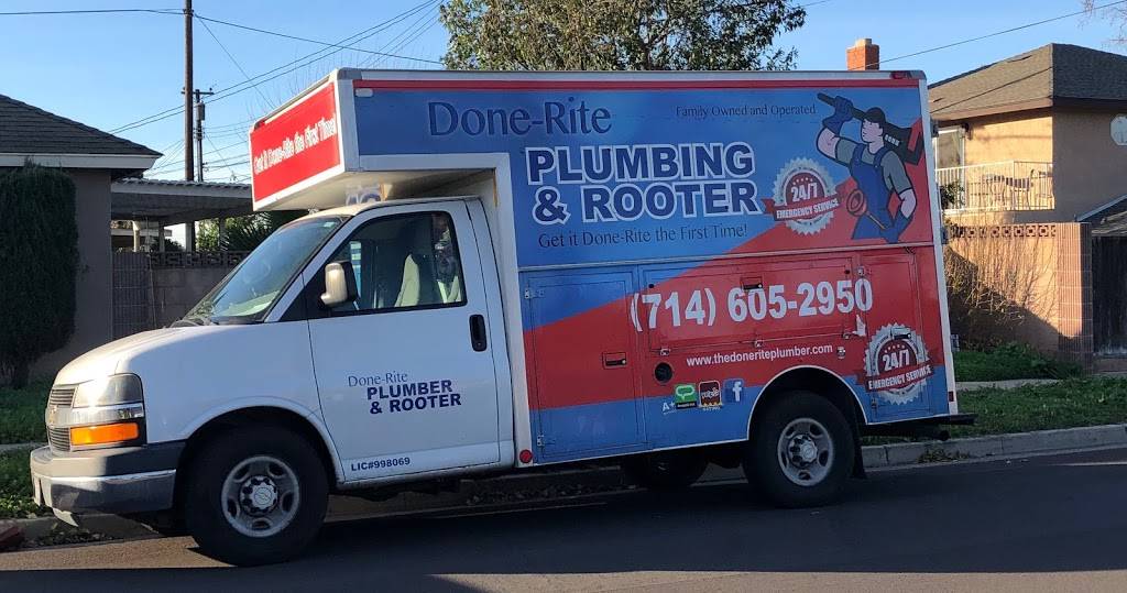 Done-Rite Plumbing And Rooter | 1140 N Kraemer Blvd unit d, Anaheim, CA 92806, USA | Phone: (714) 605-2950
