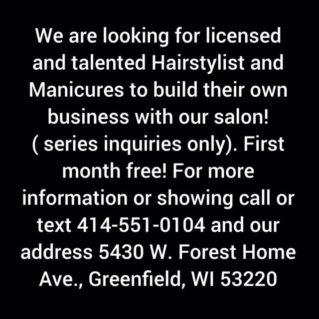 Lanas Hair Salon | 5430 W Forest Home Ave, Greenfield, WI 53220, USA | Phone: (414) 551-0104