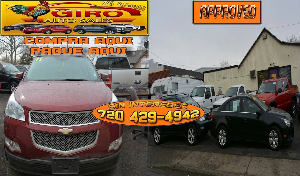 Auto Sales Giro | 6500 E 64th Ave Unit B, Commerce City, CO 80022, USA | Phone: (303) 292-0126