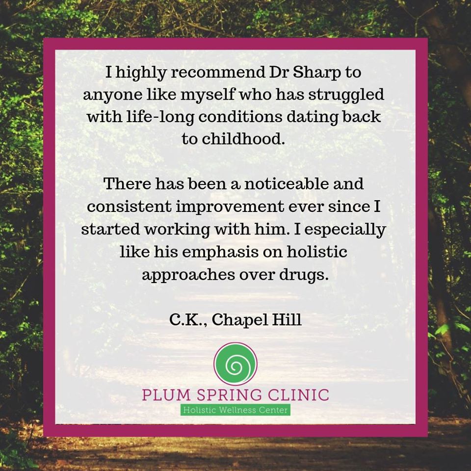 Plum Spring Clinic | 111 Knox Way #110, Chapel Hill, NC 27516, USA | Phone: (919) 945-0300