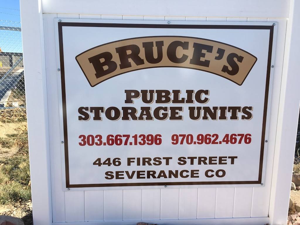 Bruces Self Storage | 446 1st St, Severance, CO 80546, USA | Phone: (303) 667-1396