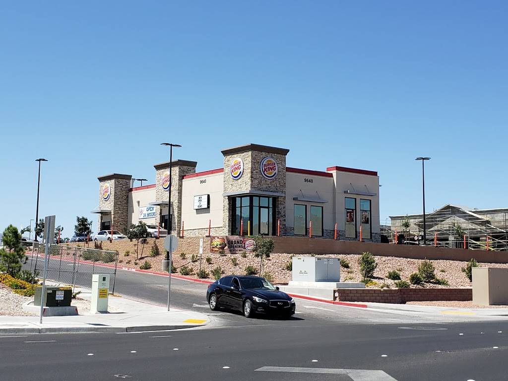 Burger King | 9640 W Skye Canyon Park Dr, Las Vegas, NV 89124, USA | Phone: (701) 874-8844