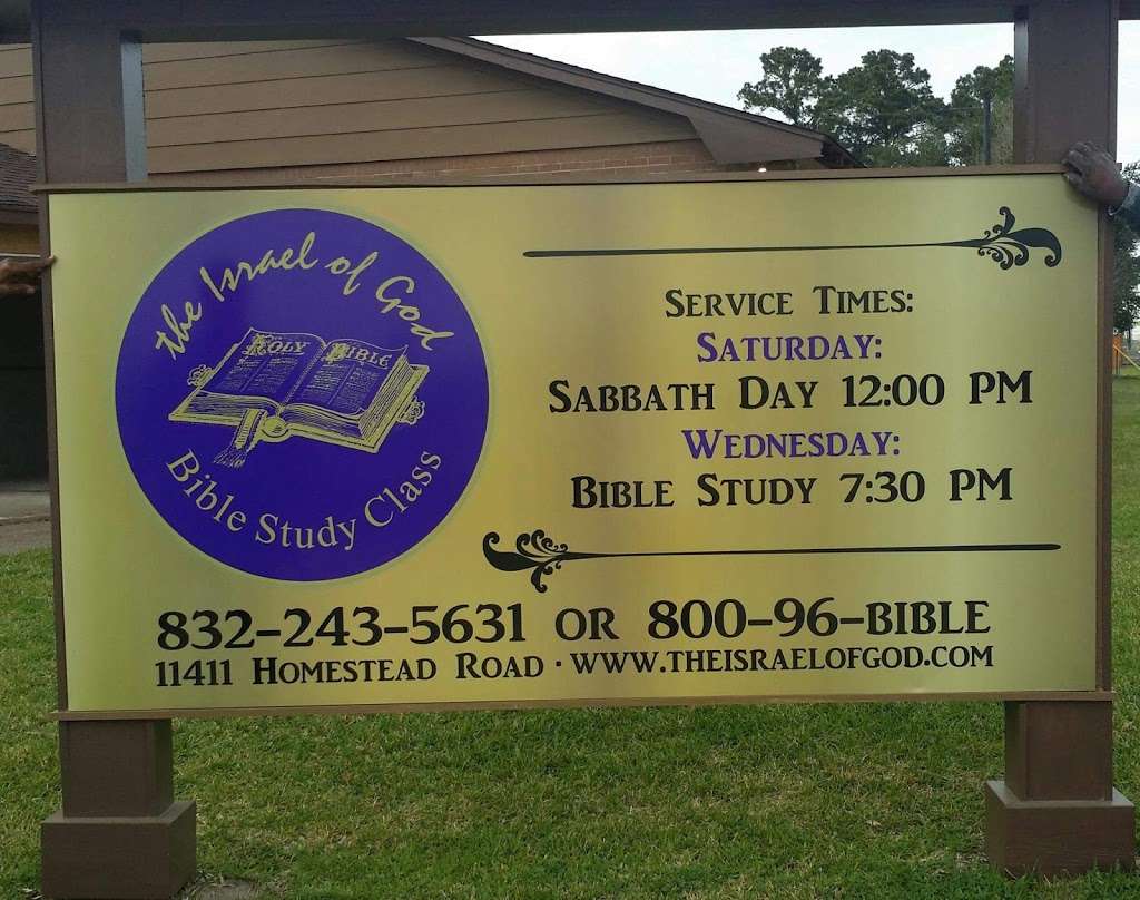 ISRAEL OF GOD Bible Study | 11411 Homestead Rd, Houston, TX 77016, USA | Phone: (832) 243-5631