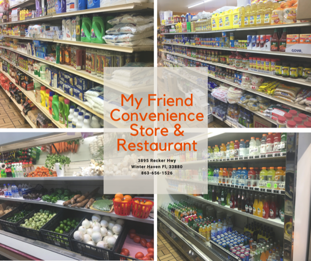 My Friend Convenience Store & Restaurant | 3895 Recker Hwy, Winter Haven, FL 33880, USA | Phone: (863) 656-1526