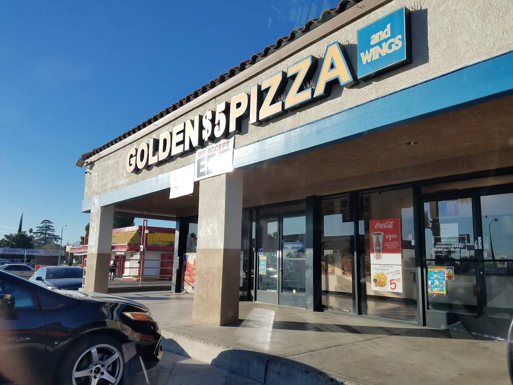 Golden $5 Pizza | 1033 N Waterman Ave, San Bernardino, CA 92410, USA | Phone: (909) 888-7299