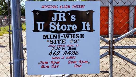 JRs U-Store-It-Mini-Warehouse | 2670 W Main St, Greenfield, IN 46140, USA | Phone: (317) 462-3496