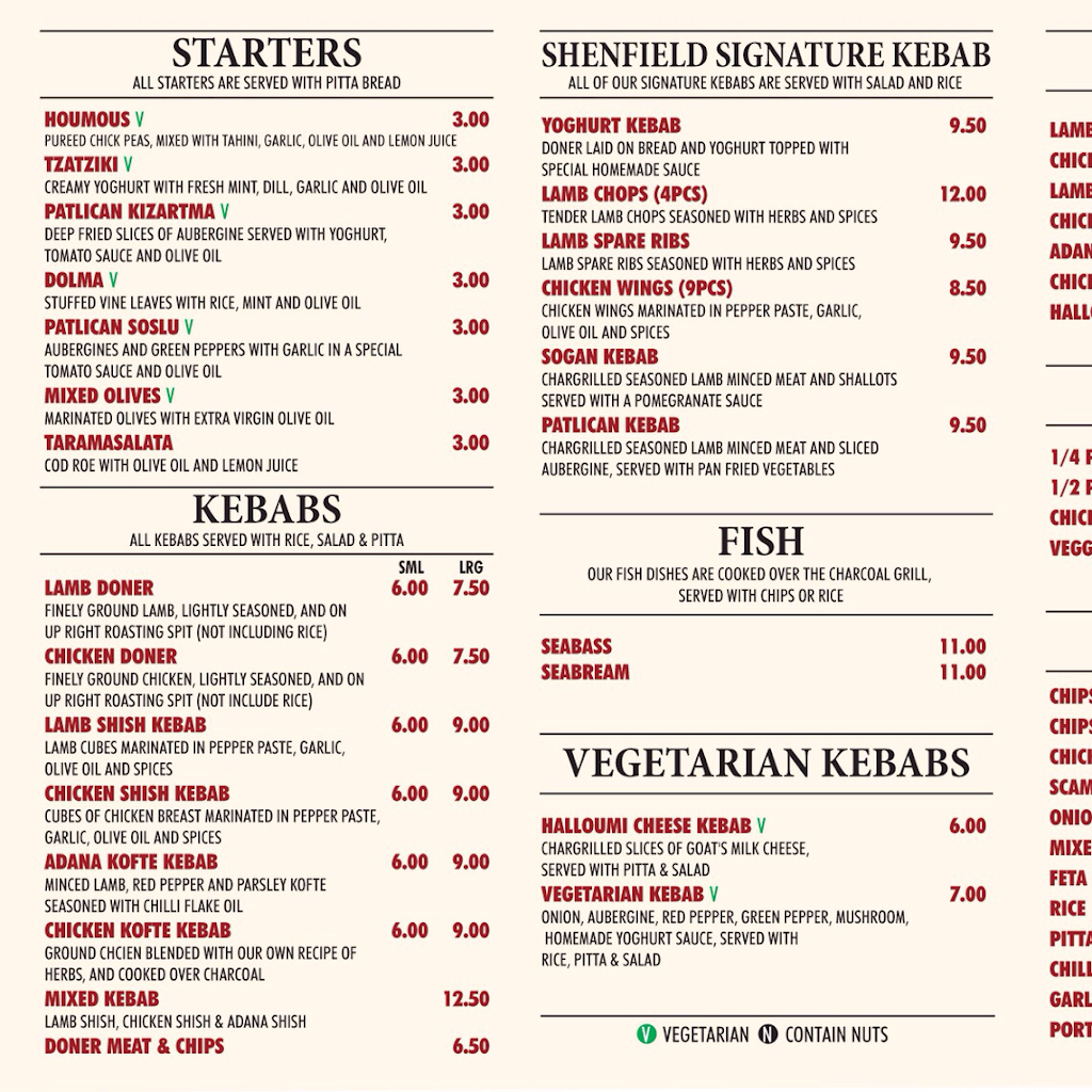 Shenfield Charcoal & Meze | 105 Hutton Rd, Brentwood CM15 8JD, UK | Phone: 01277 203777