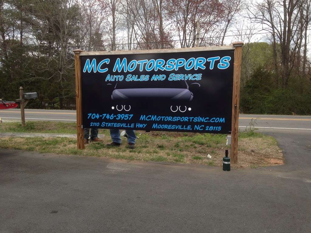 Mc Motorsports Inc | 2110 Statesville Hwy, Mooresville, NC 28115, USA | Phone: (704) 746-3957