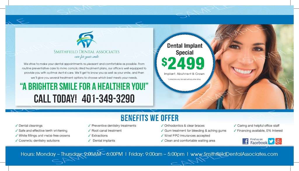 Smithfield Dental Associates | 41 Sanderson Rd #106, Smithfield, RI 02917, USA | Phone: (401) 349-3290