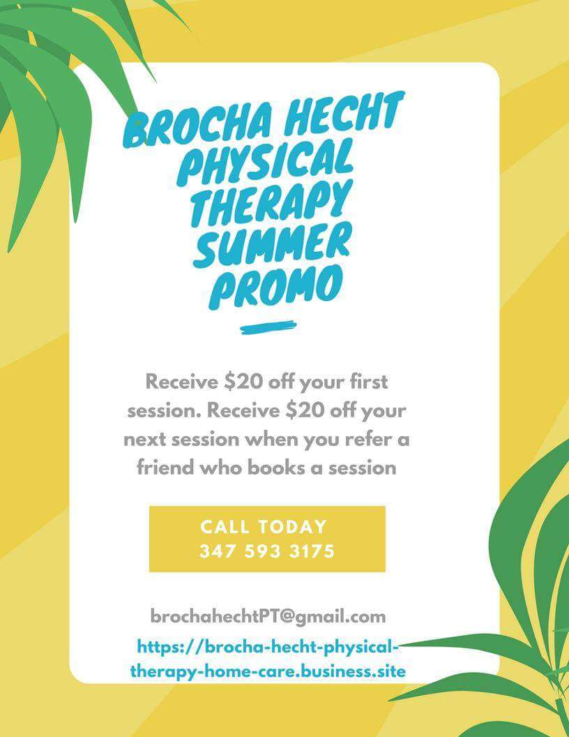 Brocha Hecht Physical Therapy (Home Care) | 3336, 571 Elm St, West Hempstead, NY 11552, USA | Phone: (347) 593-3175