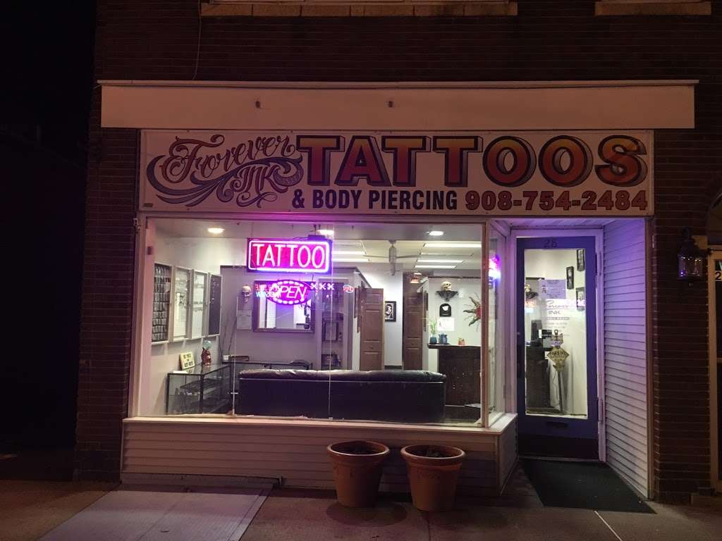 Forever Ink | 28 S Plainfield Ave, South Plainfield, NJ 07080, USA | Phone: (908) 754-2484