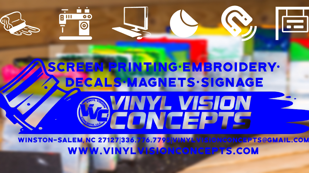 Vinyl Vision Custom Tshirt Screen Printing | 848 Trillium Ln, Winston-Salem, NC 27127, USA | Phone: (336) 776-7795