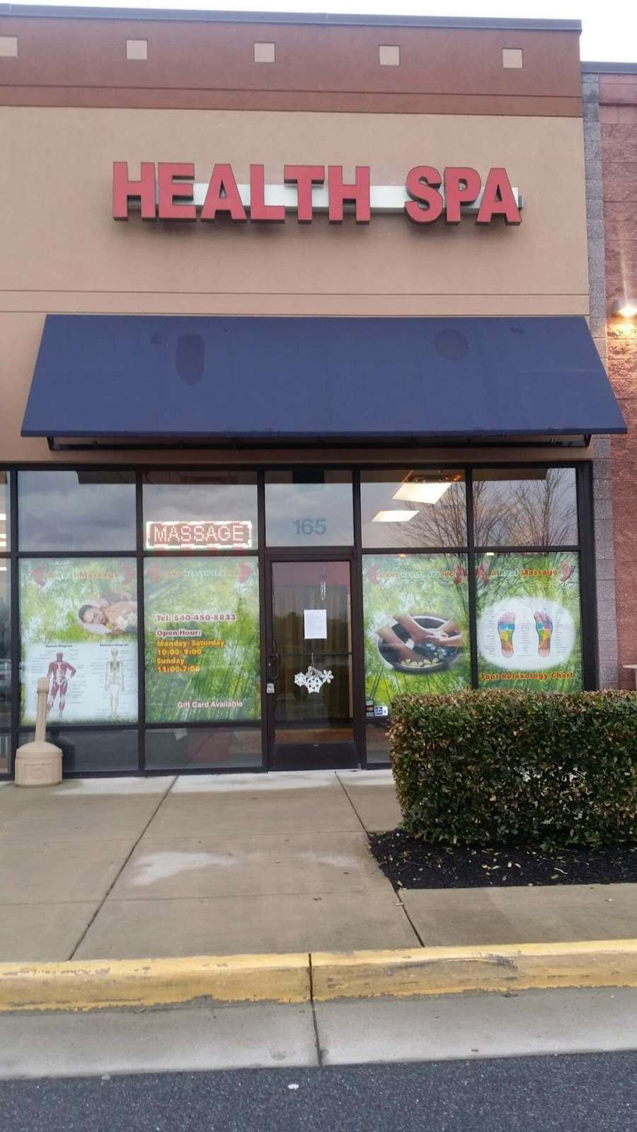 Health Spa Massage Winchester VA in 165 Market St, Winchester, VA 22603