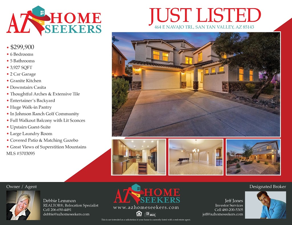 AZ Home Seekers | 85 W Combs Rd #101, San Tan Valley, AZ 85140, USA | Phone: (480) 200-5305