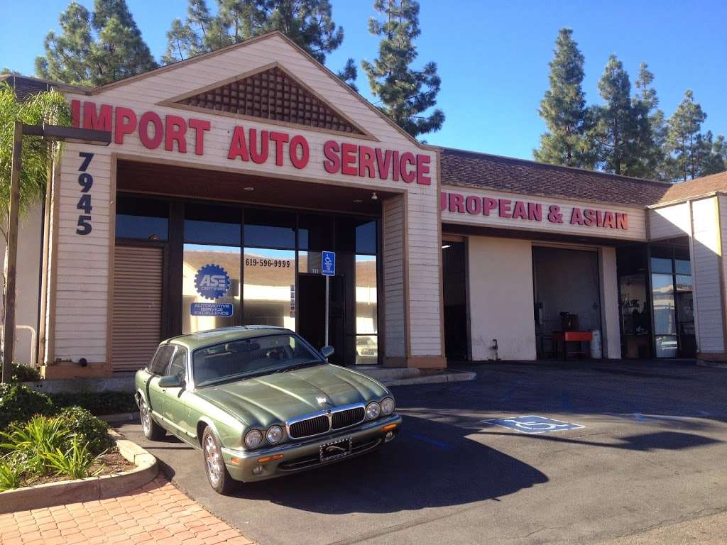 Import Auto Service | 7945 Mission Gorge Rd #111, Santee, CA 92071 | Phone: (619) 596-9999