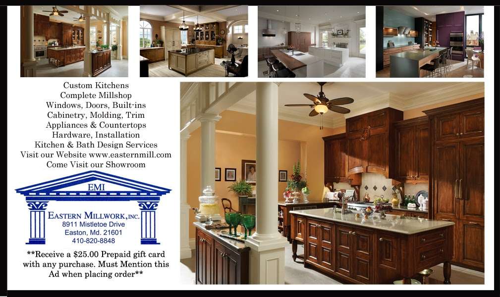 Eastern Millwork, Inc. | 8911 Mistletoe Dr, Easton, MD 21601 | Phone: (410) 820-8848