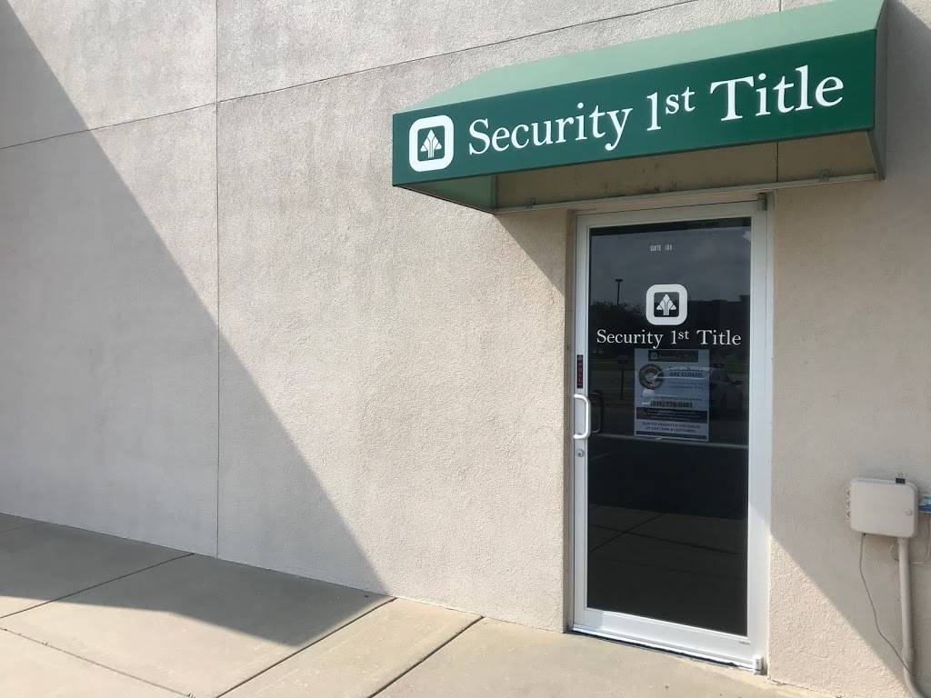 Security 1st Title | 10680 W Maple St Suite 100, Wichita, KS 67209, USA | Phone: (316) 776-5461