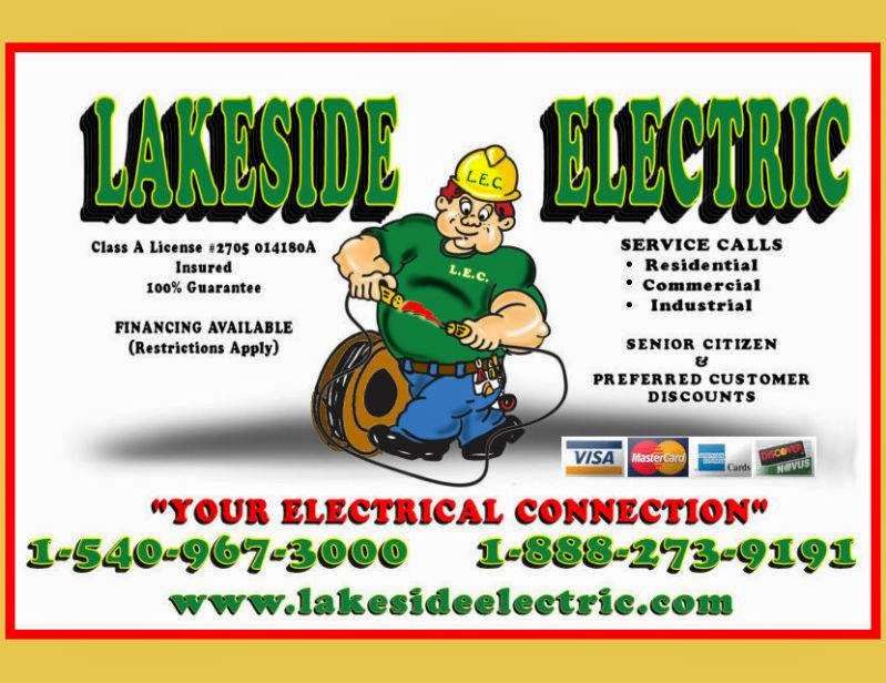 Lakeside Electric | 4344 Davis Hwy, Louisa, VA 23093, USA | Phone: (540) 967-3000