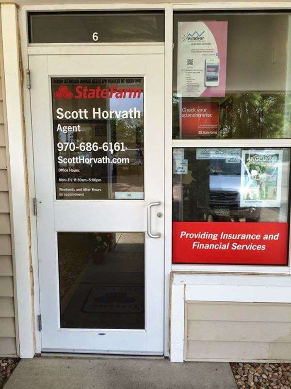 State Farm: Scott Horvath | 1295 Main St #6, Windsor, CO 80550, USA | Phone: (970) 686-6161