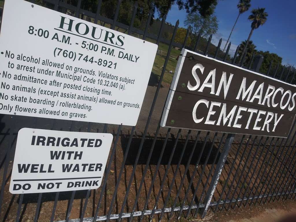 San Marcos Cemetery | 1021 Mulberry Dr, San Marcos, CA 92069, USA | Phone: (760) 744-8921