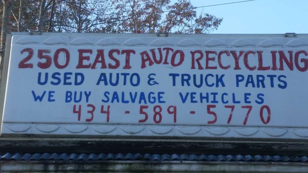 250 East Auto Recycling | 5945 3 Notch Rd, Louisa, VA 23093, USA | Phone: (434) 589-5770