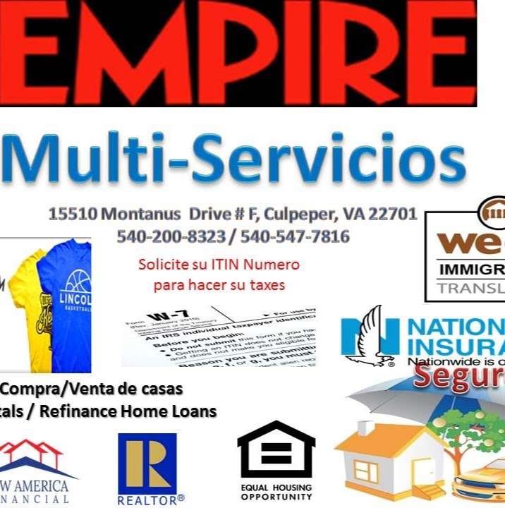 Empire Multi-Service | 15510 Montanus Dr f, Culpeper, VA 22701, USA | Phone: (540) 200-8323