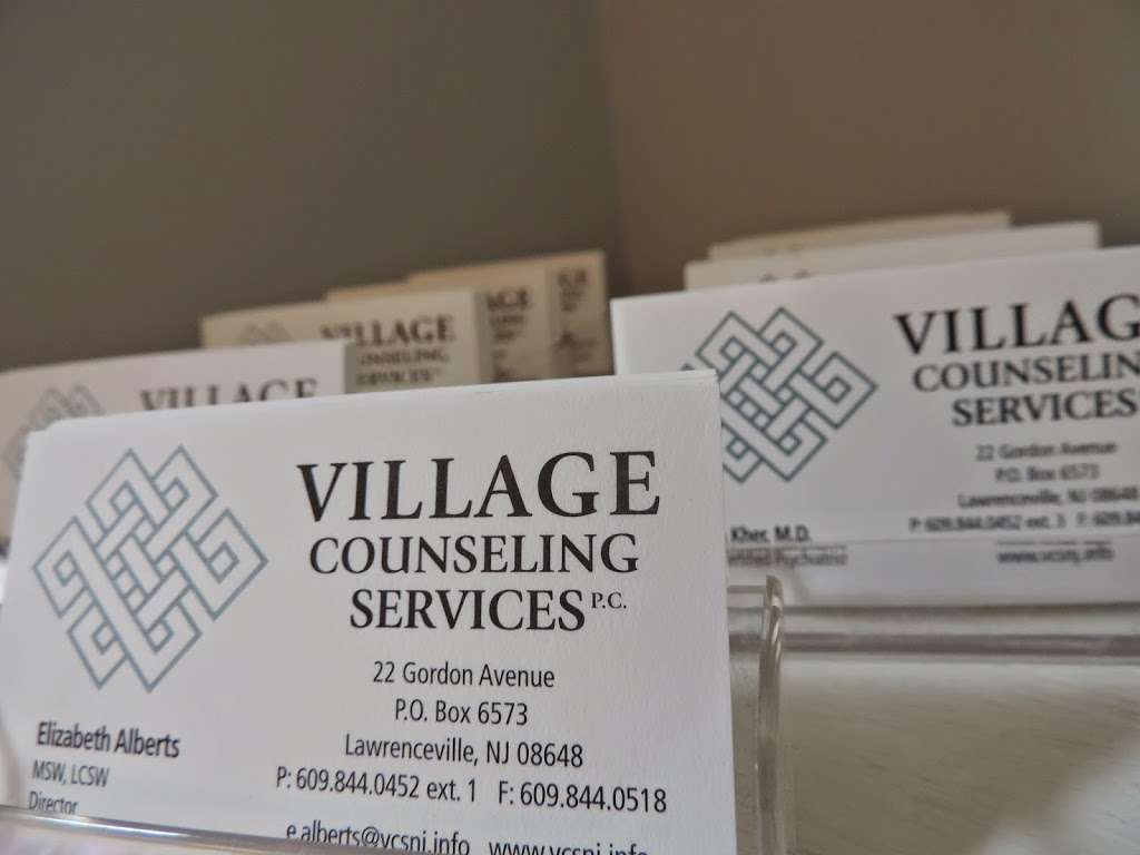 Village Counseling Services, P.C. | 22 Gordon Ave, Lawrenceville, NJ 08648, USA | Phone: (609) 844-0452