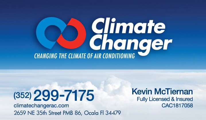 CLIMATE CHANGER AIR CONDITIONING LLC | 6571 NE 2nd St, Ocala, FL 34470, USA | Phone: (352) 299-7175